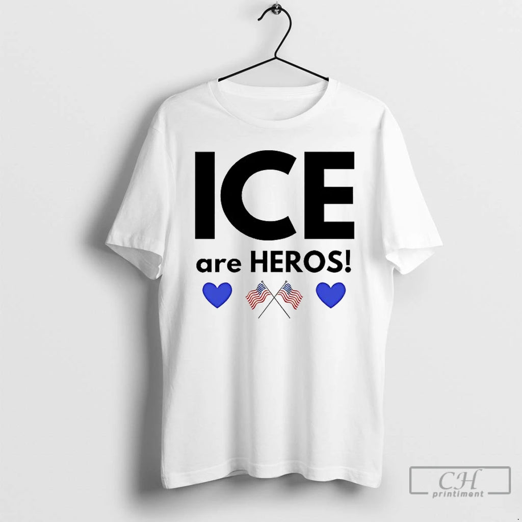 Premium Ice Are Heroes Us Flag