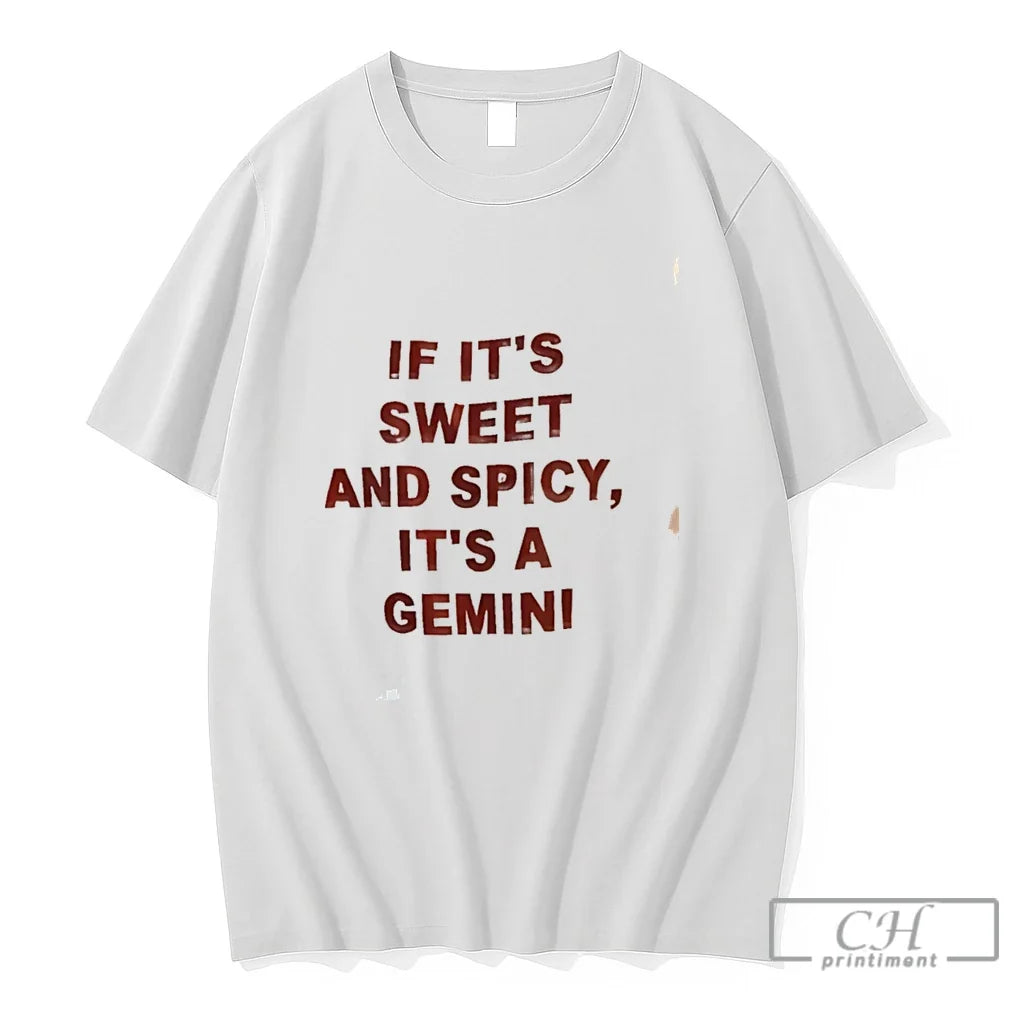 Premium If Its Sweet An Spicy Its A Gemini Tee Unisex , , , Long Sleeve Tee