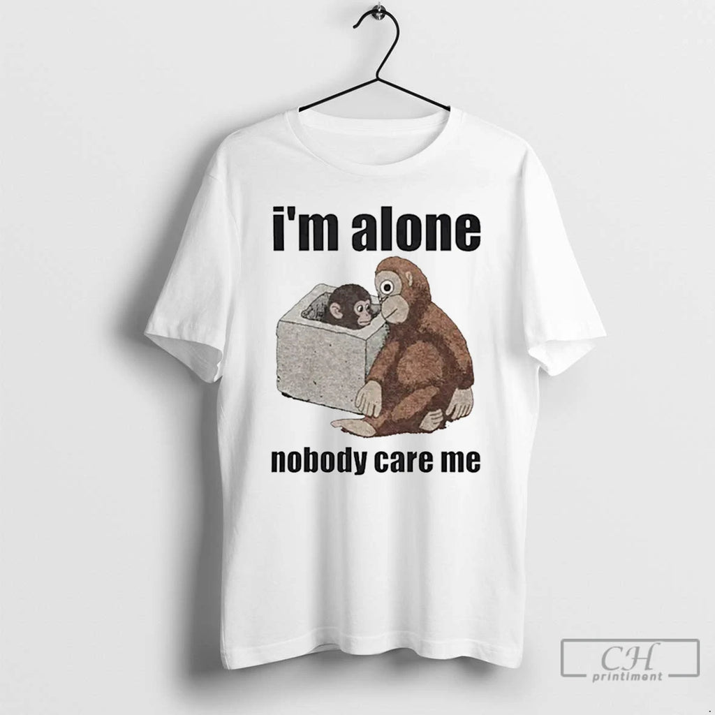 Premium Im Alone Nobody Care Me Punch The Monkey
