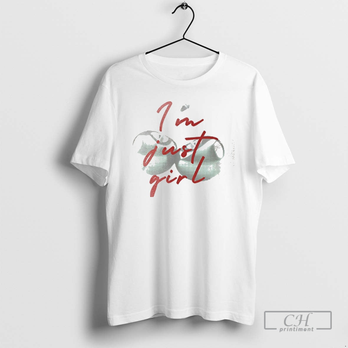Premium Im Just A Girl Cherry Shirt Sweater
