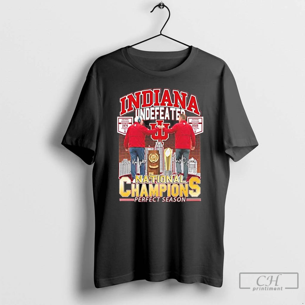 Premium Indiana Football Undefeated 2025 National Champions Perfect Season