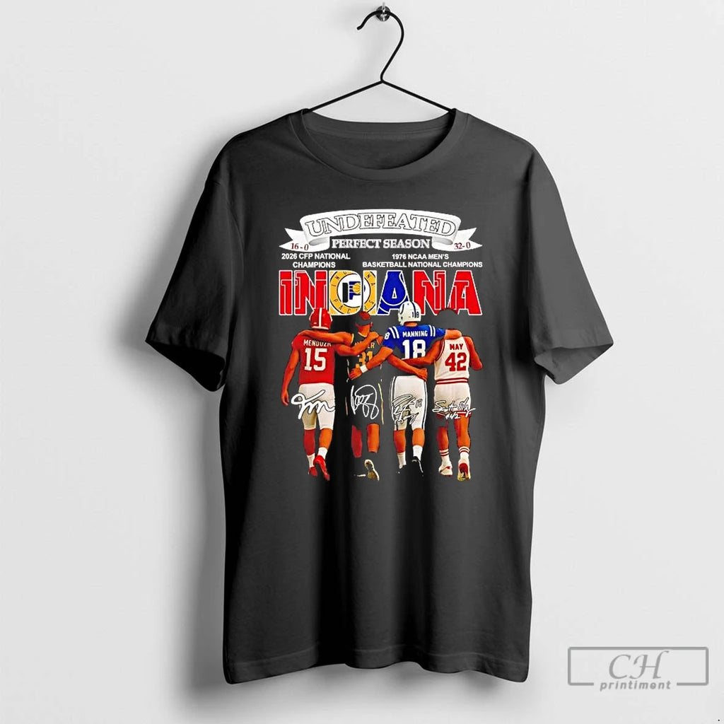 Premium Indiana Sports Teams Undefeated 2025 Perfect Season Players