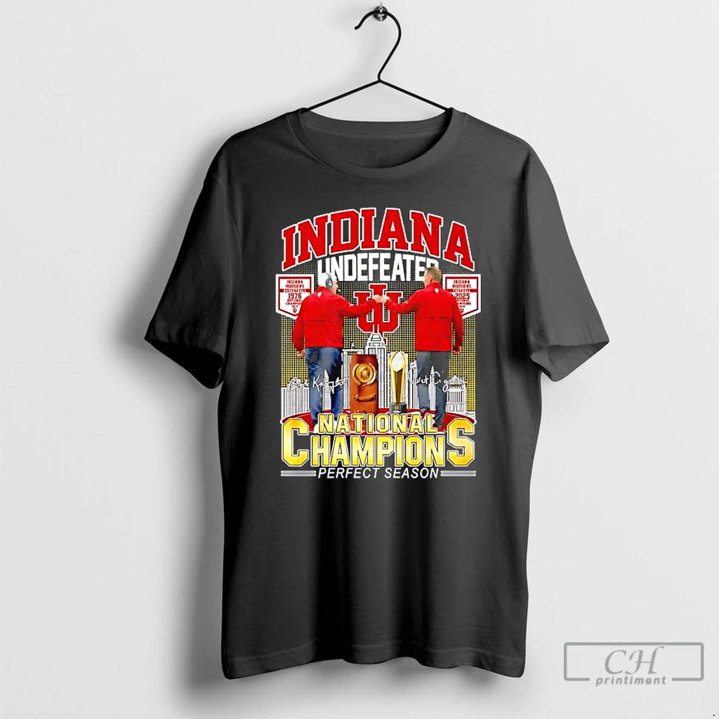 Premium Indiana Undefeated National Champions Perfect Season Signature Coaches 1976 2025