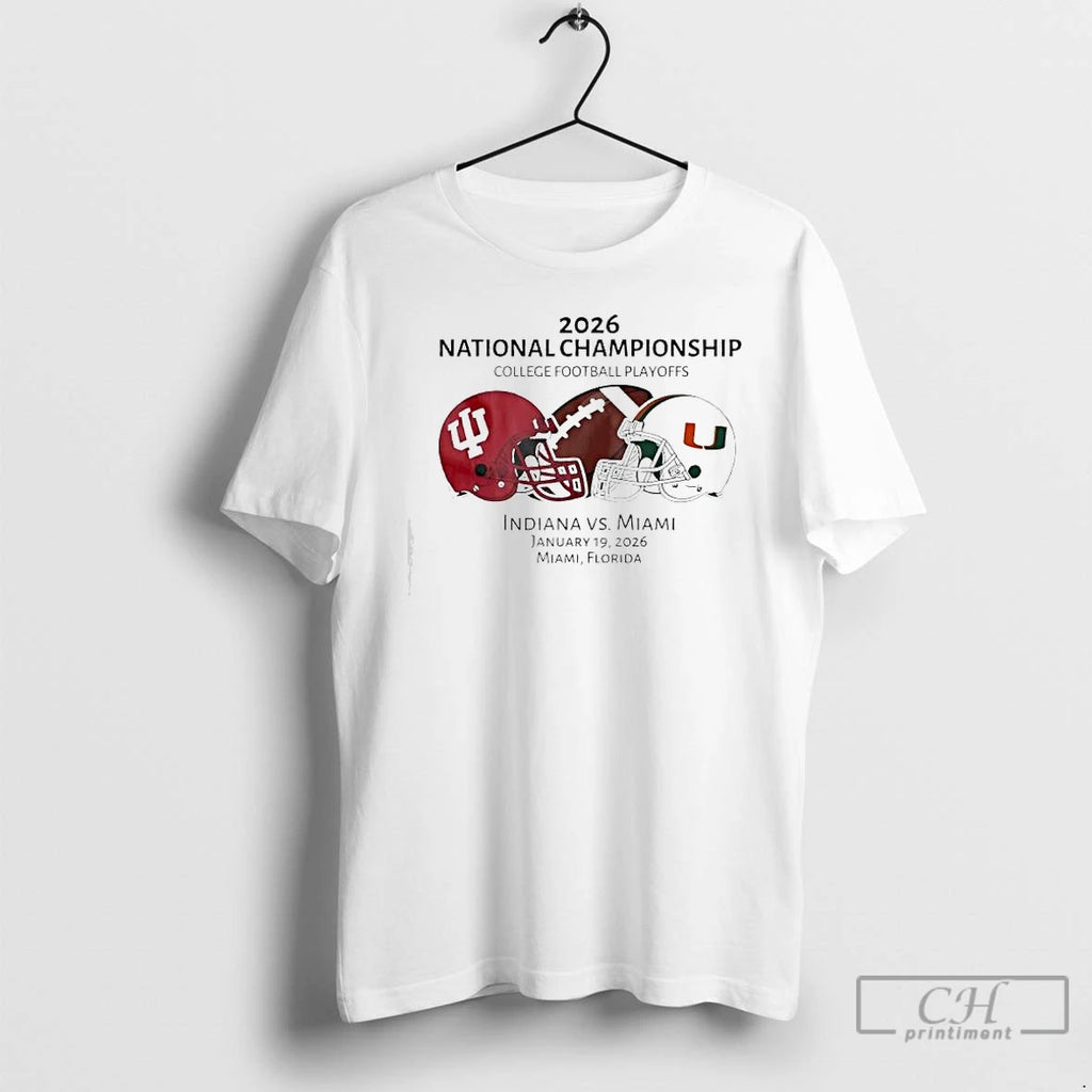 Premium Indiana Vs Miami January 19th Miami Florida 2026 National Championship College Football Playoffs