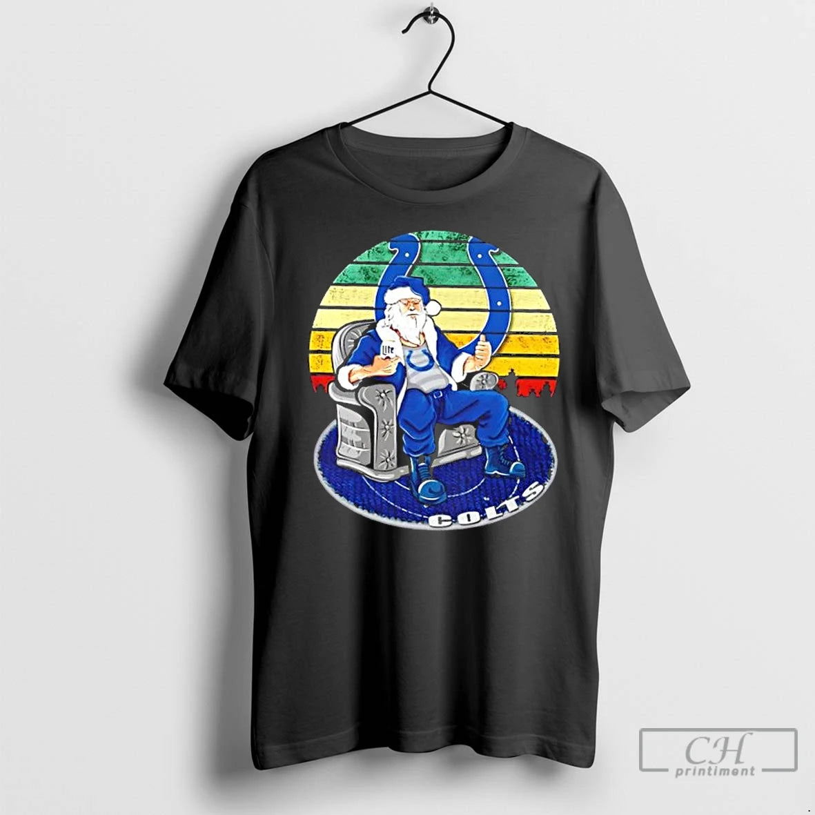 Premium Indianapolis Colts X Santa Claus Christmas Vintage