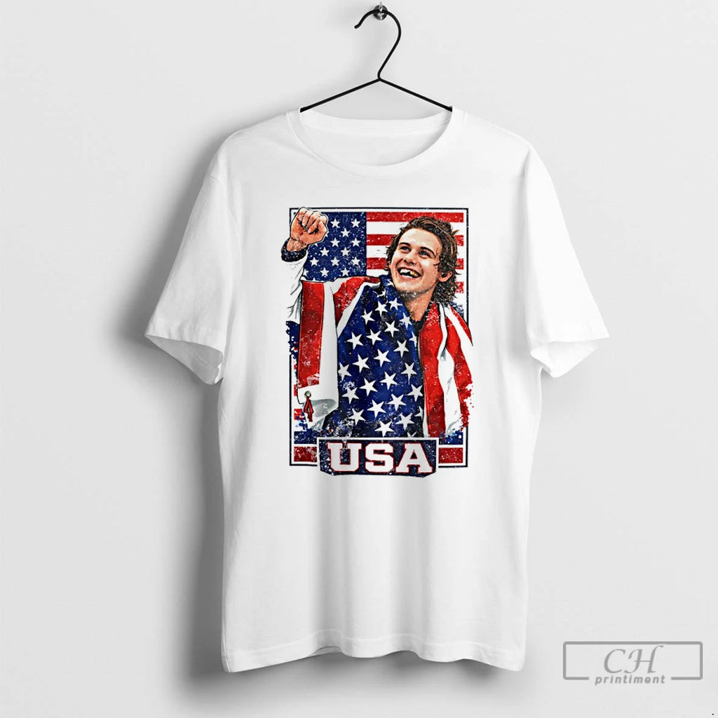 Premium Jack Hughes Team Hockey Usa Winner