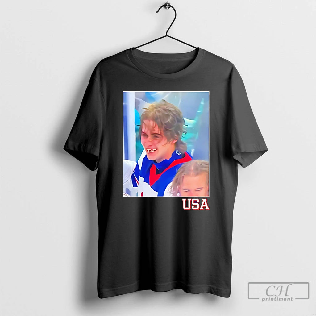 Premium Jack Hughes Teeth Usa Champions Olympics 2026