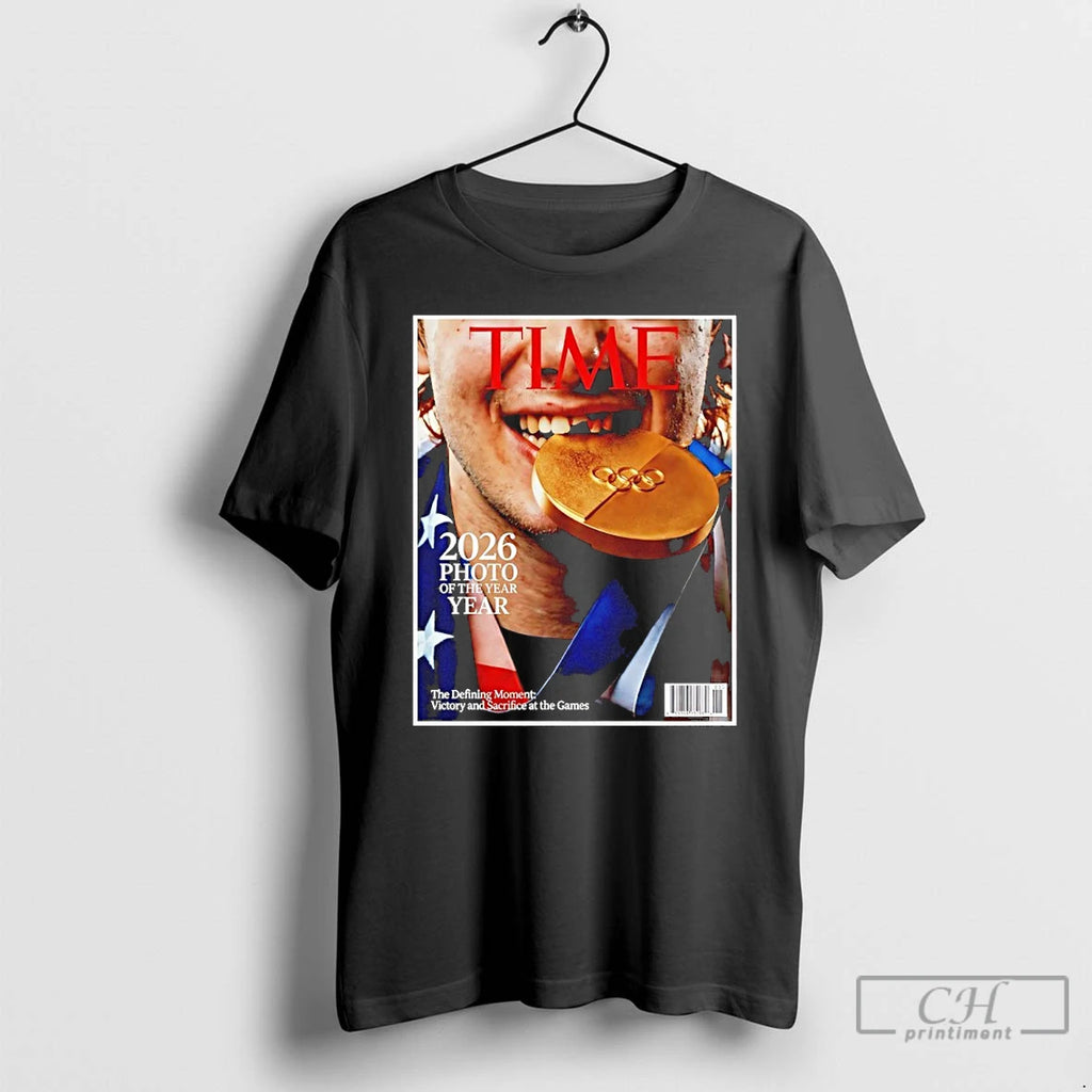 Premium Jack Hughes U S Hockey Olympic Gold 2026 Photo Of The Year T Shirts