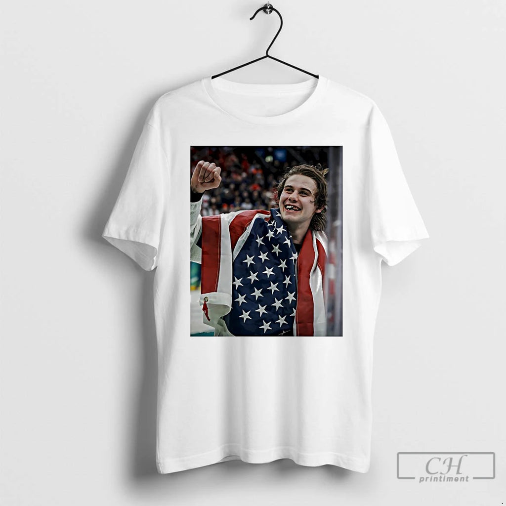Premium Jack Hughes Usa Hockey Photo