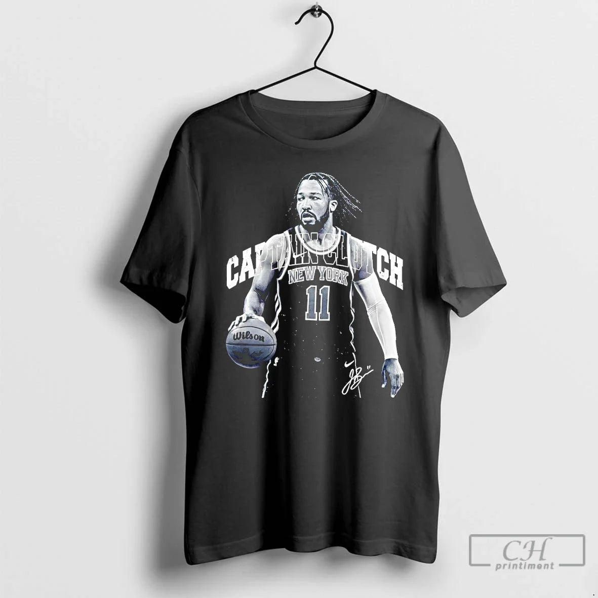 Premium Jalen Brunson 11 Captain Clutch Tribute Signature Unisex , , , Long Sleeve Tee
