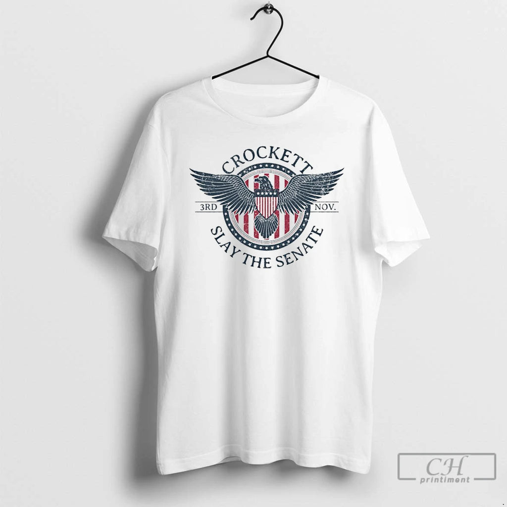 Premium Jasmine Crockett Slay The Senate Democrat Election Season Logo
