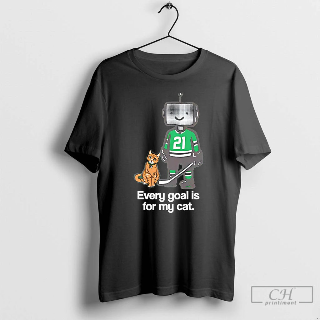 Premium Jason Robertson Dallas Stars Nhl Hockey Every Goal Is For My Cat T Shirts