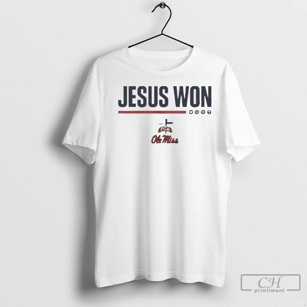 Premium Jesus Won Ole Miss Football