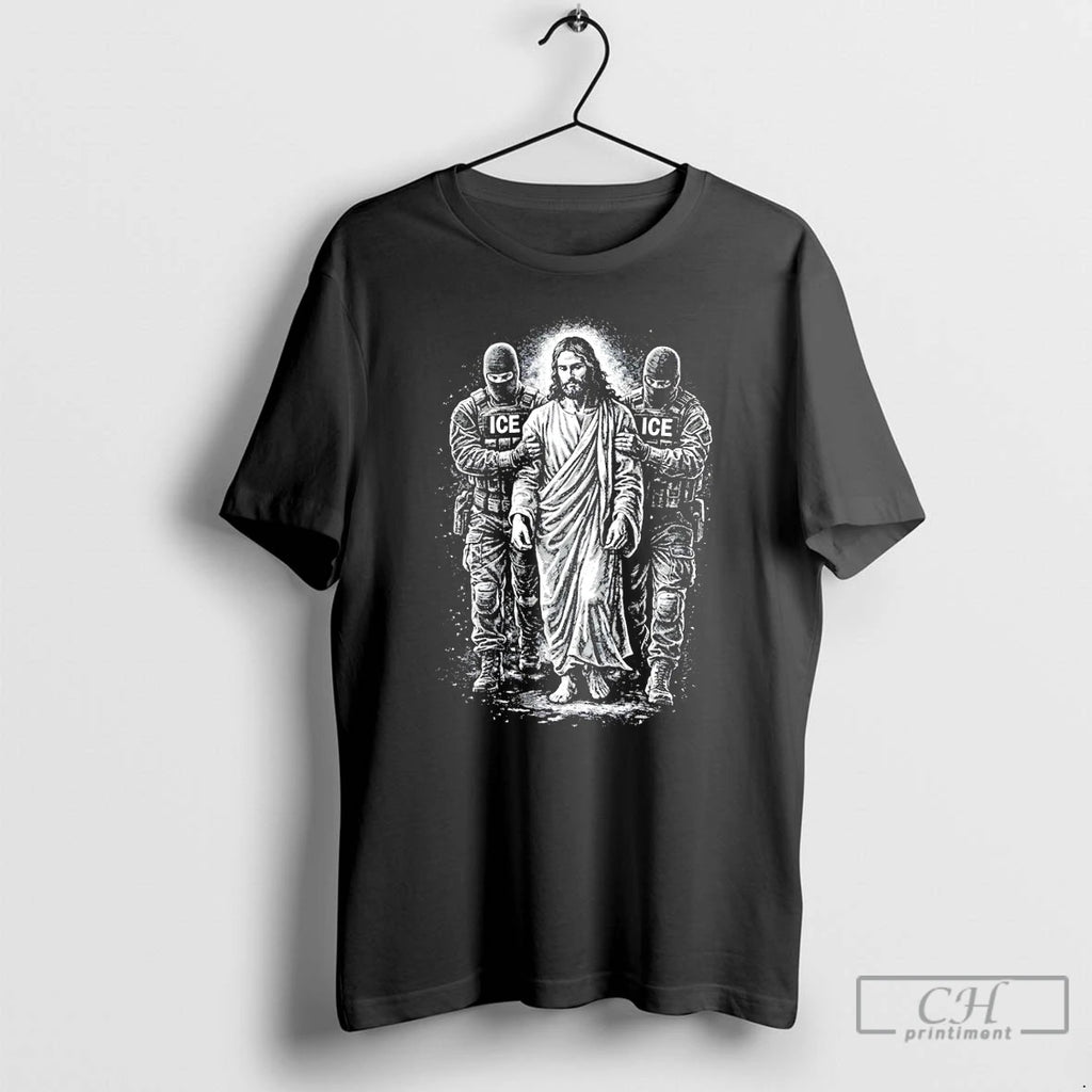 Premium Jesus Arrested Anti Ice Sarcastic Immigrant Rights Political Protest