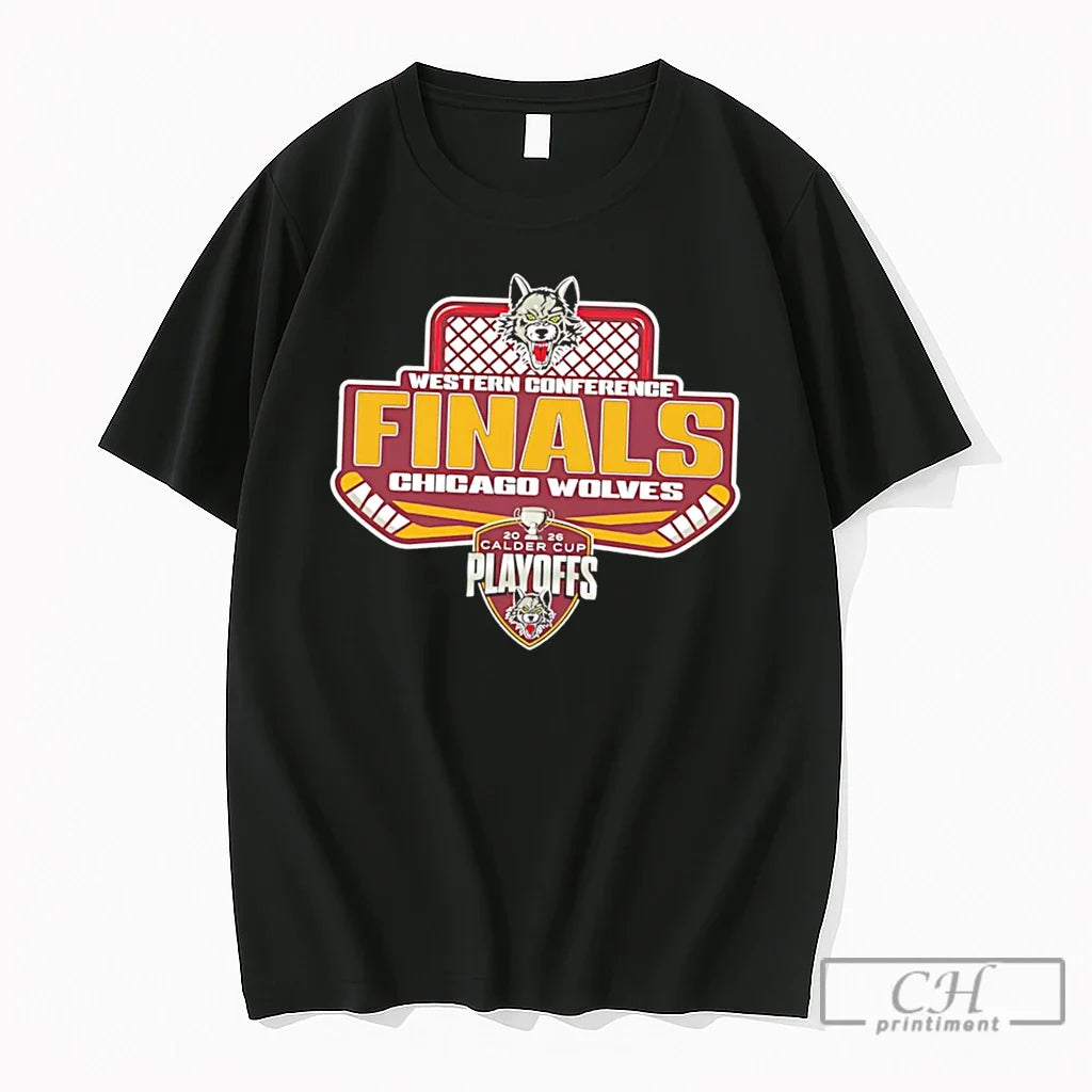 Premium Jja08tqi Chicago Wolves 2026 Western Conference Finals Tee Unisex , , , Long Sleeve Tee