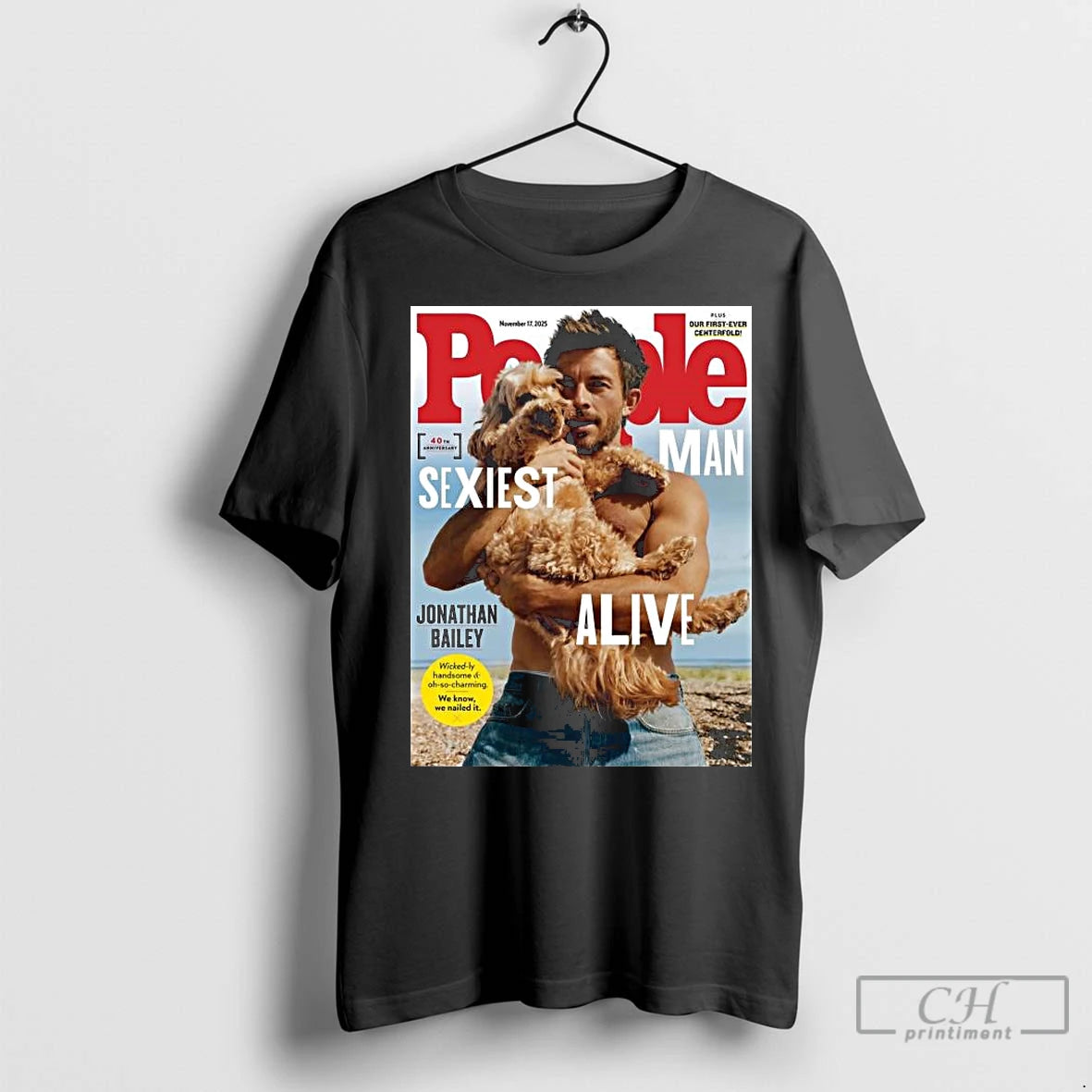 Premium Jonathan Bailey People Magazines 2025 Sexiest Man Alive Long Sleve