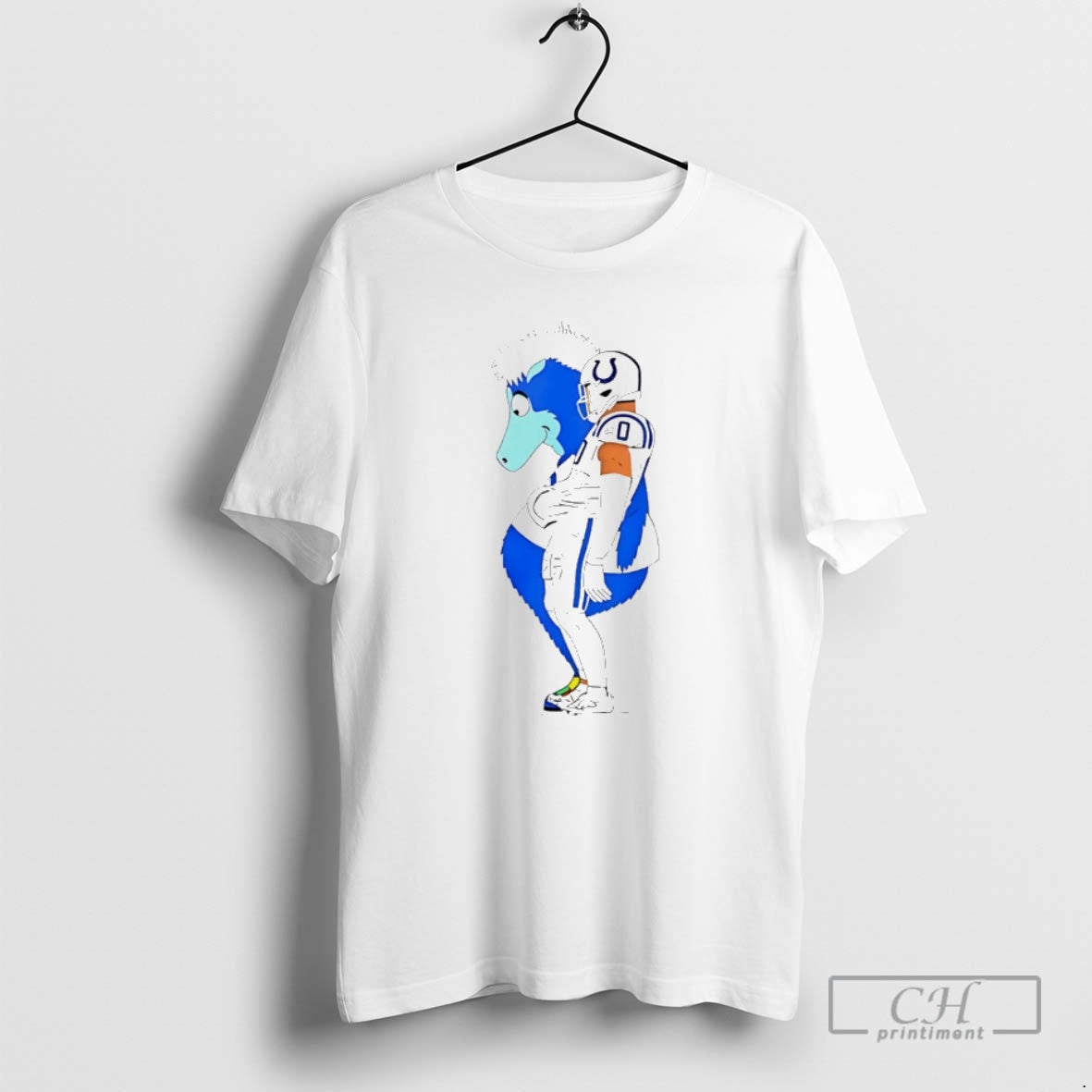 Premium Jonathan Taylor Indianapolis Colts And Blue Mascot Meme Shirt Sweater