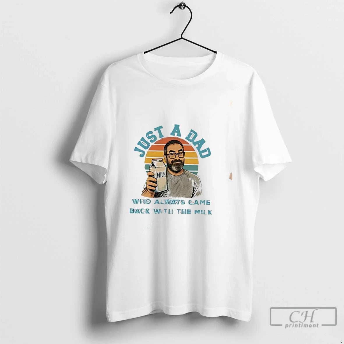 Premium Just A Dad Who Always Came Back With The Milk Meme Tee T Shirts Unisex , , , Long Sleeve Tee