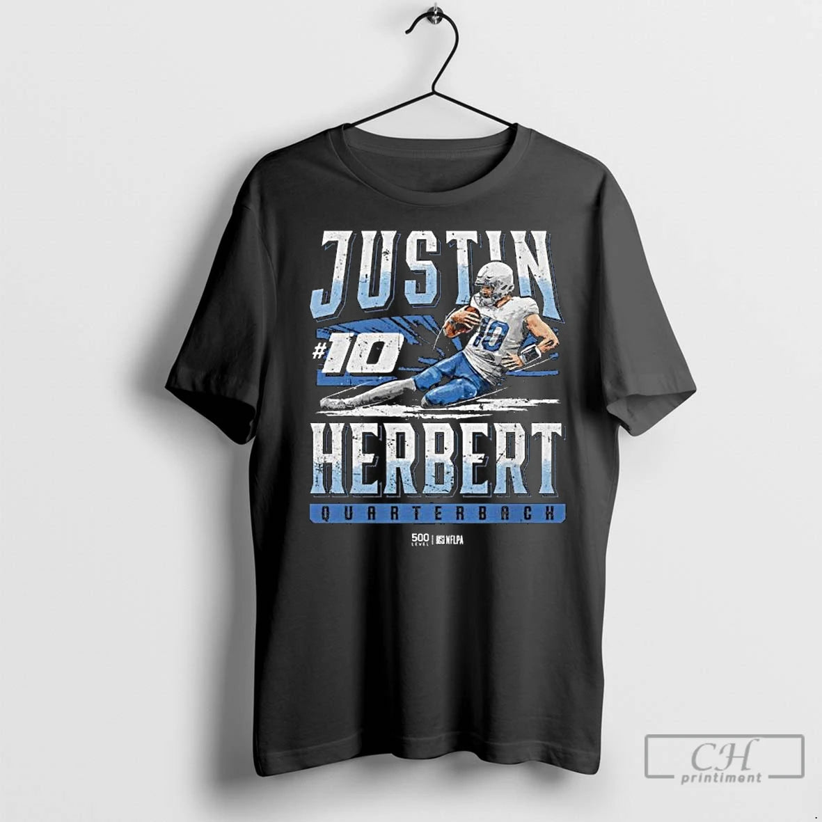 Premium Justin Herbert Quarterback Los Angeles C Slide Long Sleve