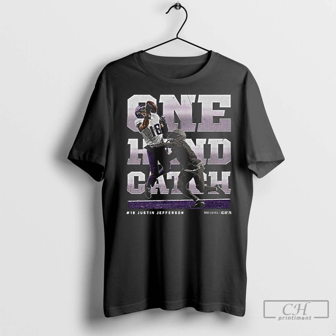 Premium Justin Jefferson Minnesota One Hand Catch Long Sleve