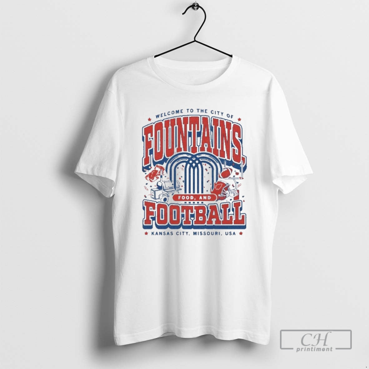 Premium Kc Chiefs Fountains Food And Football Max Collegiate Shirt Sweater