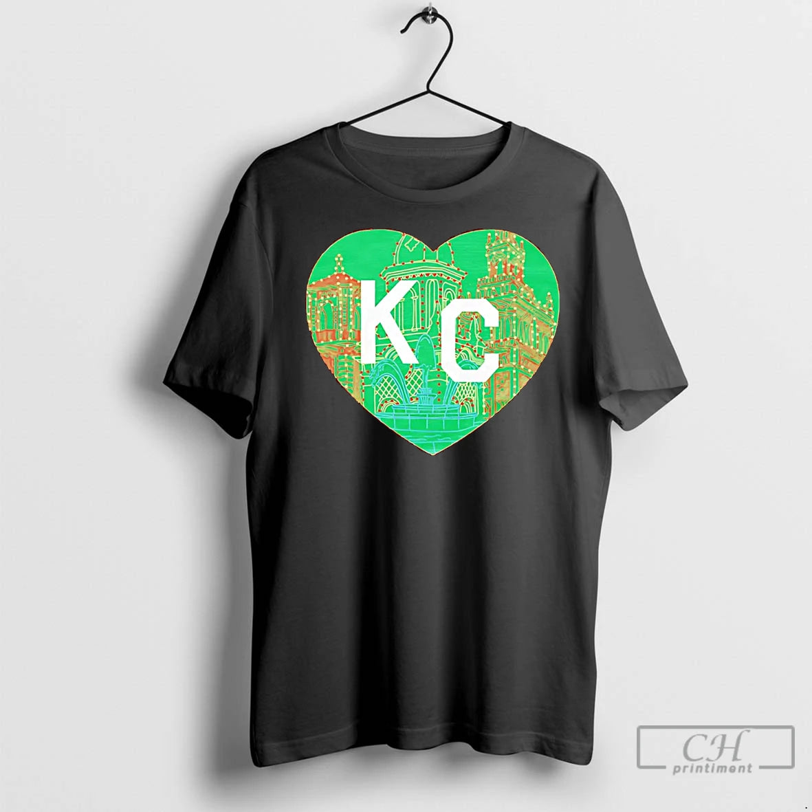 Premium Kansas City Heart Plaza Lights Christmas