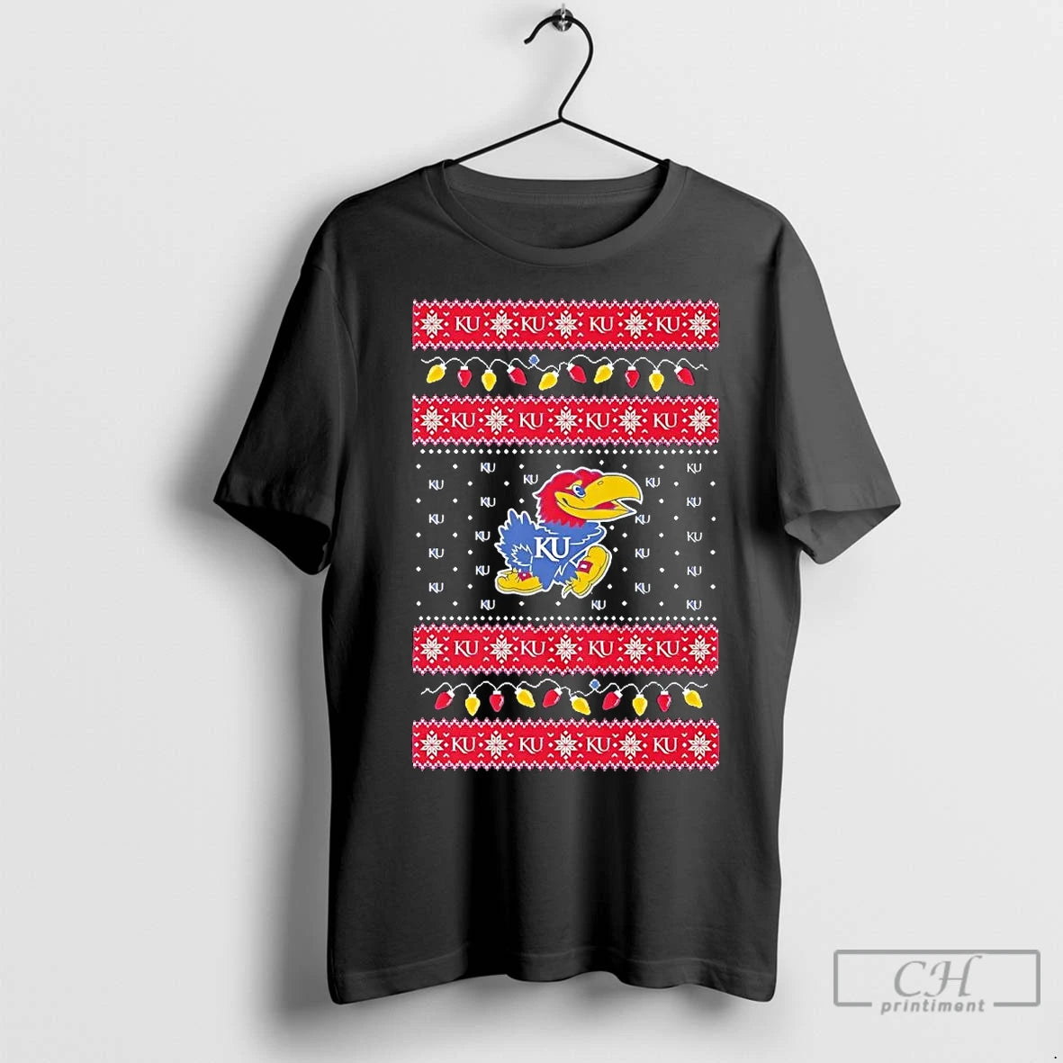 Premium Kansas Jayhawks Ugly Christmas Light