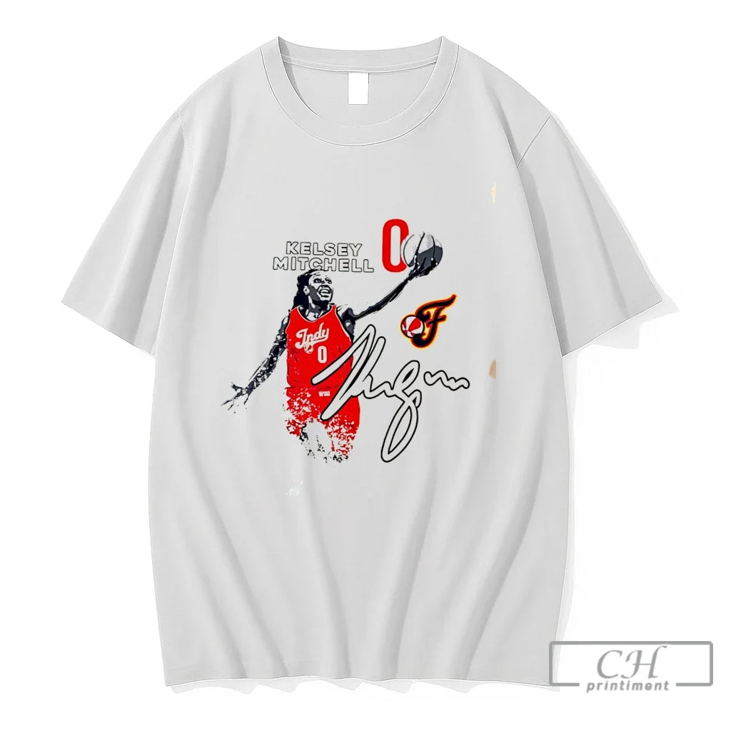 Premium Kelsey Mitchell Indiana Fever No 0 Ascent Signature Tee Unisex , , , Long Sleeve Tee