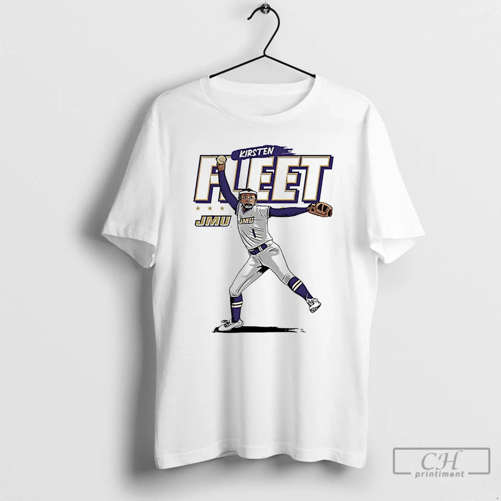 Premium Kirsten Fleet Jmu Softball Ncaa Caricature