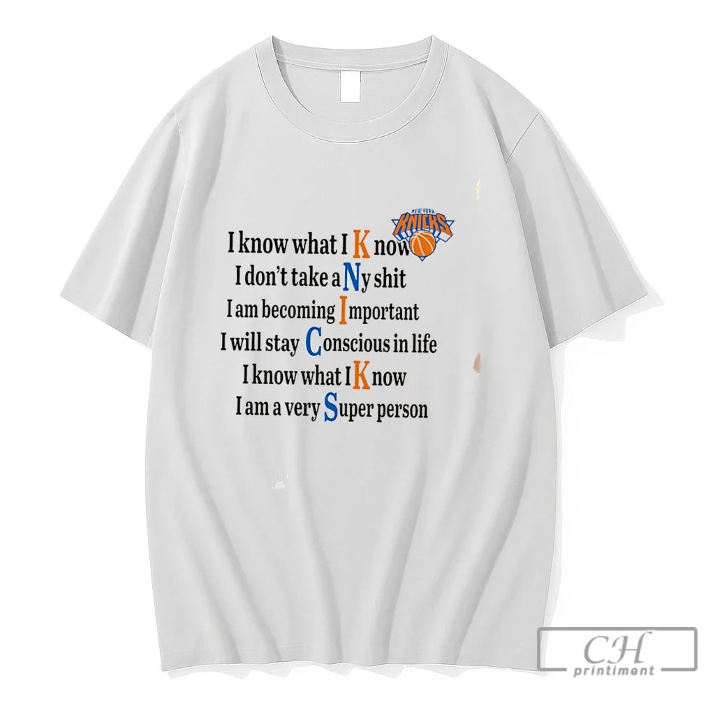 Premium Knicks I Know What I Know 2026 Nba Finals Tee Unisex , , , Long Sleeve Tee