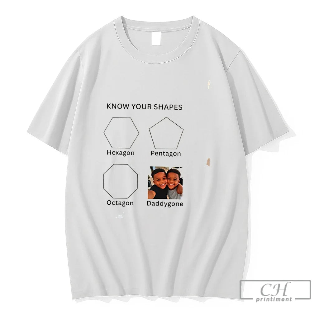 Premium Know Your Shapes Dadygone Tee Unisex , , , Long Sleeve Tee