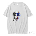 Premium Kylian Mbappe And Thierry Henry Dynamic Legacy Illustration Tee Unisex , , , Long Sleeve Tee