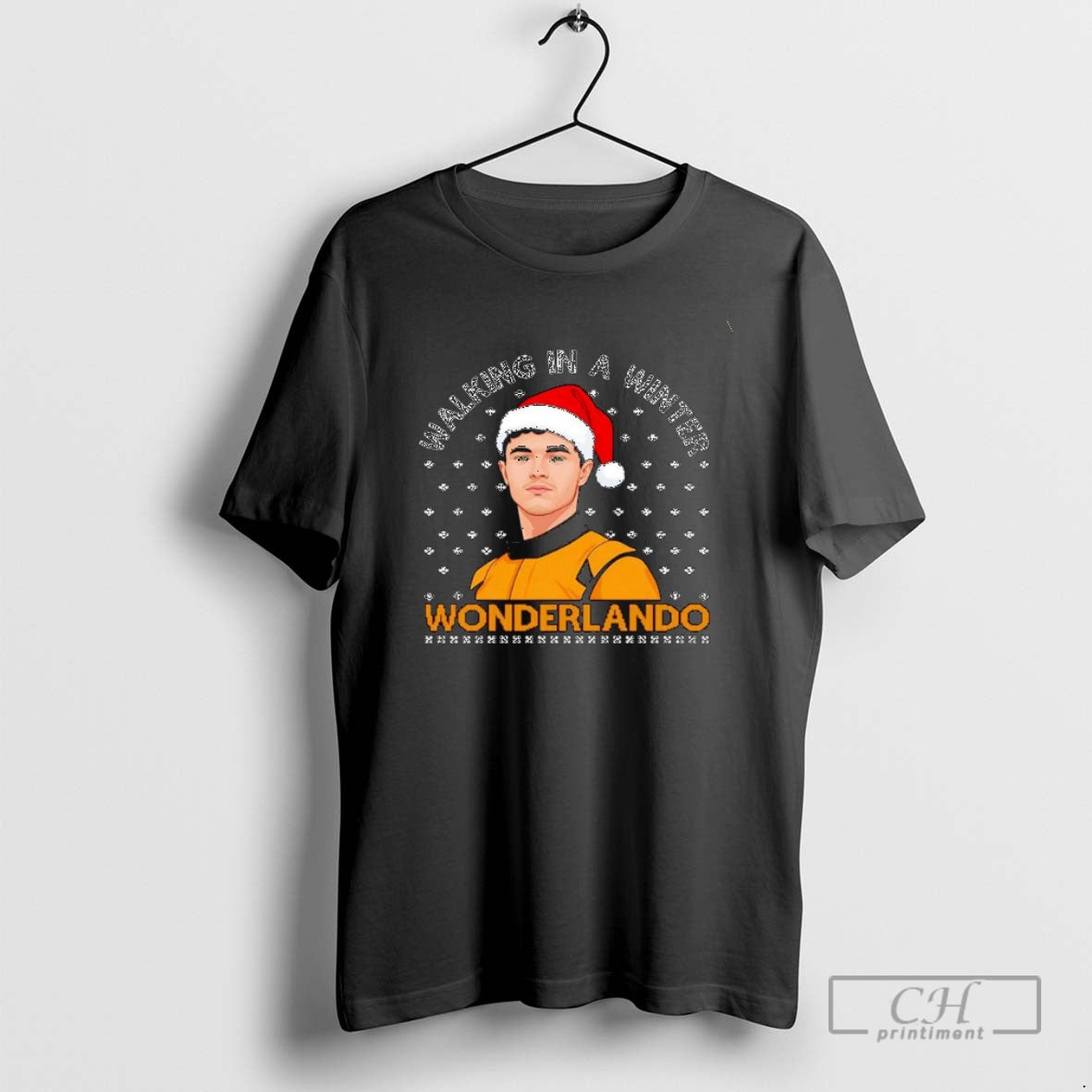 Premium Lando Norris Walking In A Winter Wonderlando Christmas Ornaments Shirt Sweater