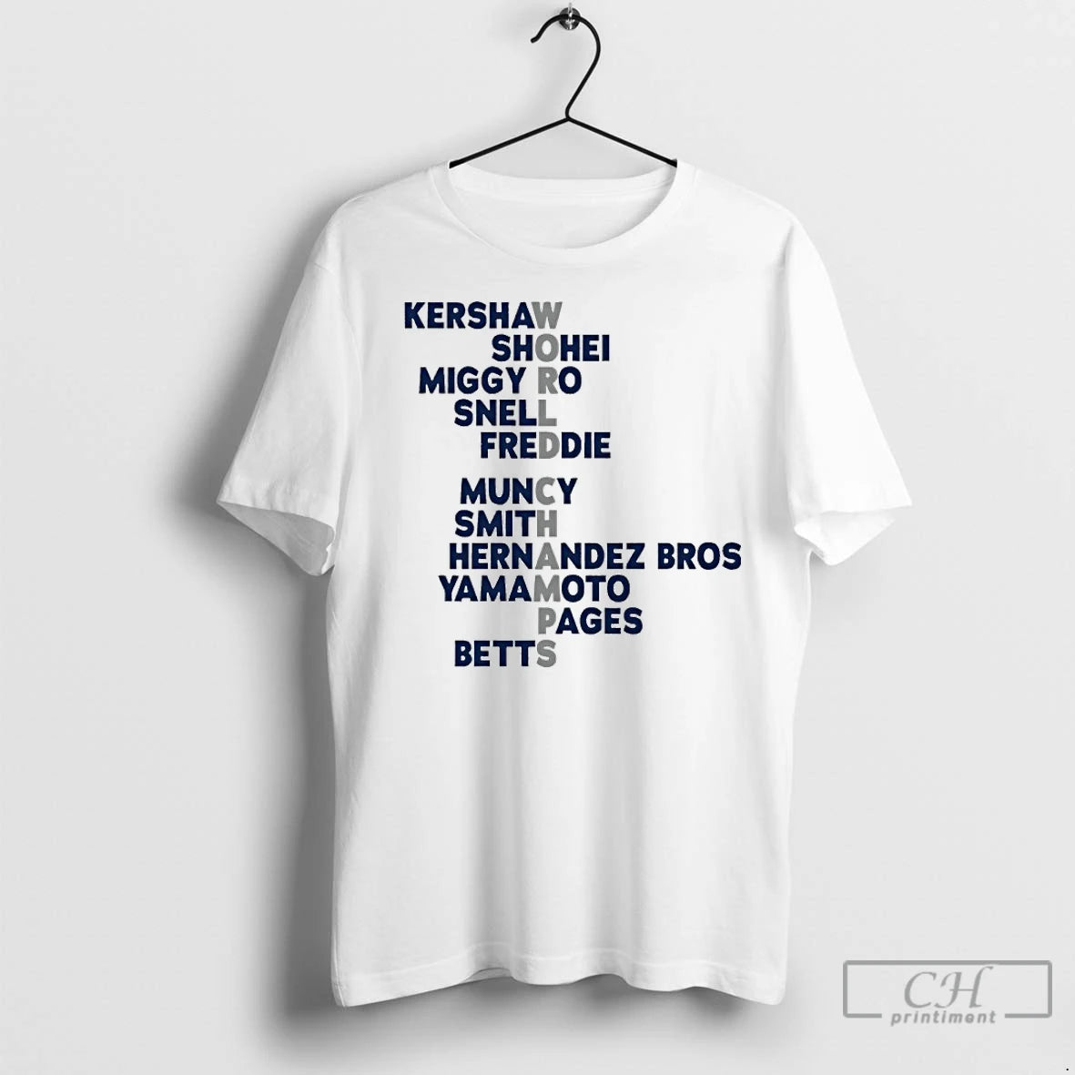 Premium Los Angeles Baseball 2025 World Champs Acrostic Players Names