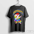 Premium Los Angeles Chargers X Unicorn Santa Hat Dabbing Merry Christmas