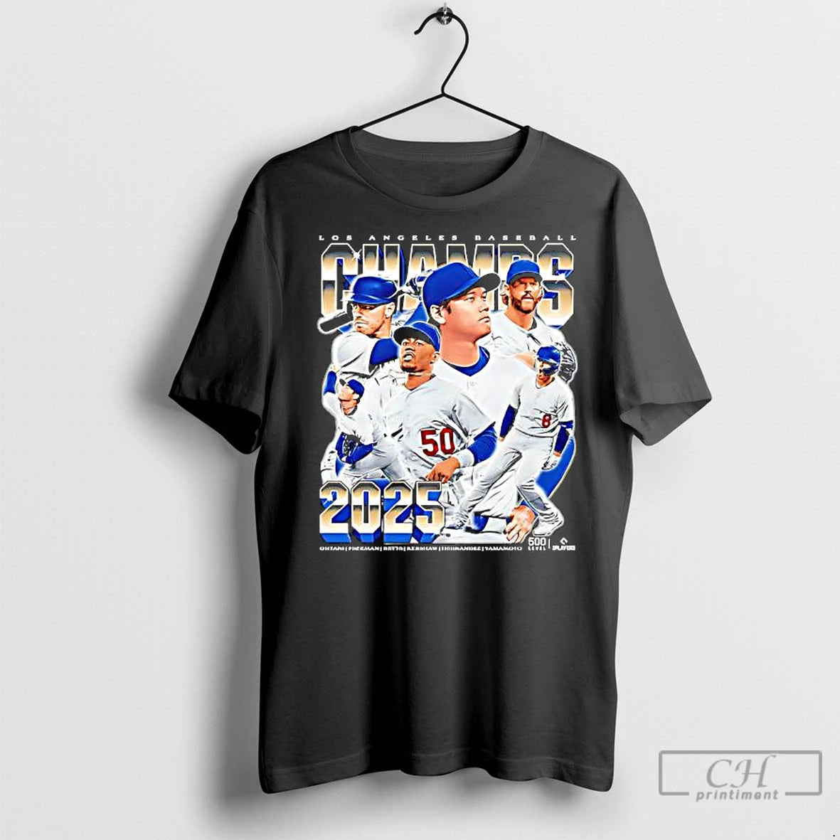 Premium Los Angeles D Baseball 2025 Champs Vintage