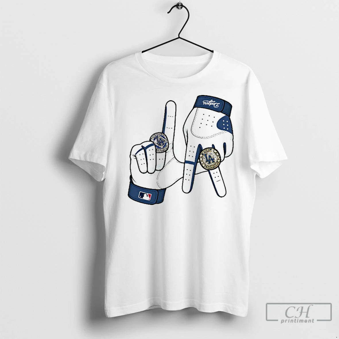 Premium Los Angeles Dodgers 2025 La Gloves Rings Graphic