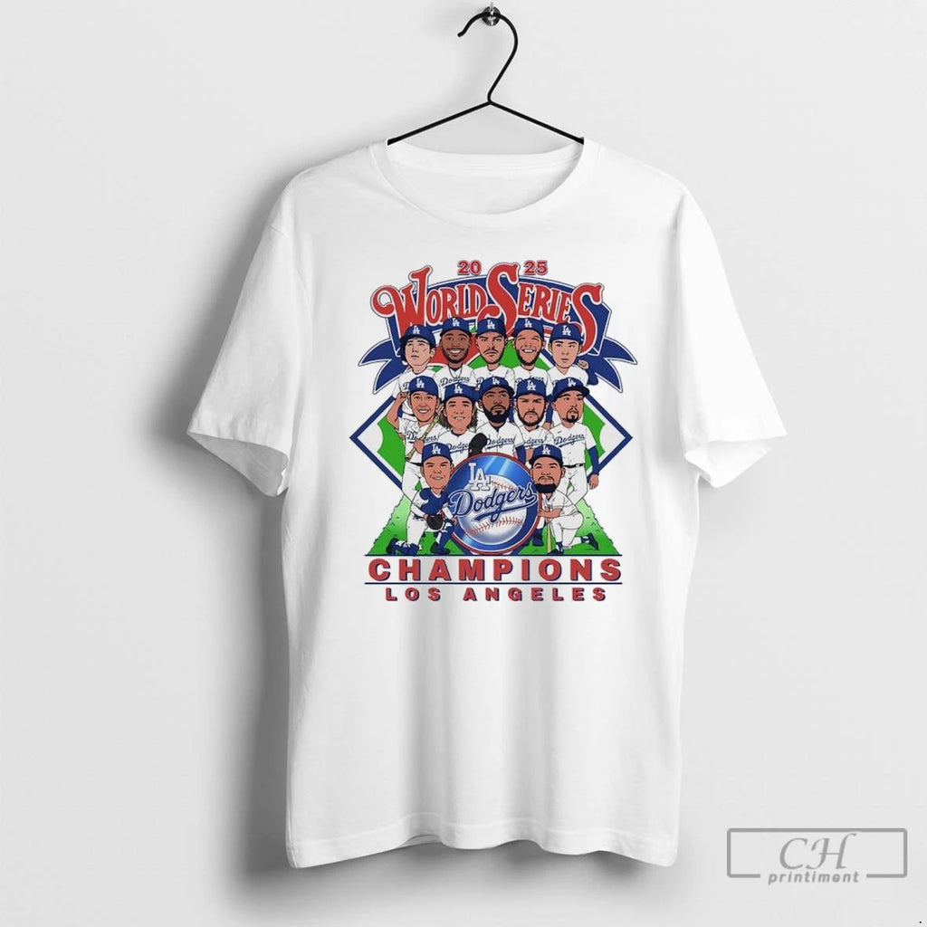 Premium Los Angeles Dodgers 2025 World Series Champions Players Signatures