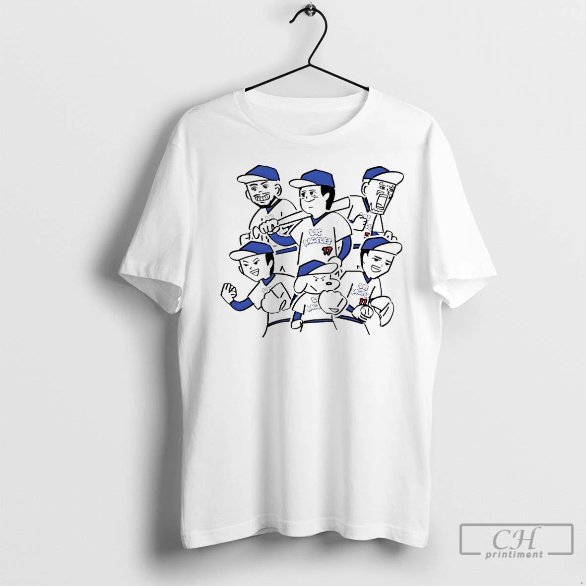 Premium Los Angeles Dodgers 25 World Series Champs Player Caricature