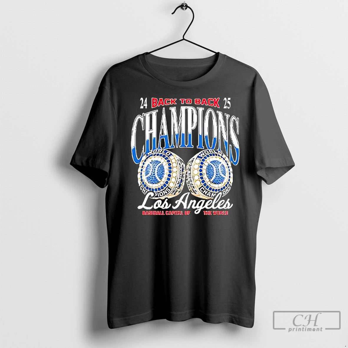 Premium Los Angeles Dodgers Baseball Capital Of The World Back To Back Champions