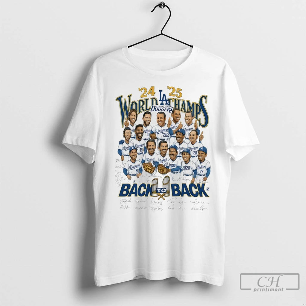 Premium Los Angeles Dodgers Legends Back To Back 24 25 World Series Champions Signature
