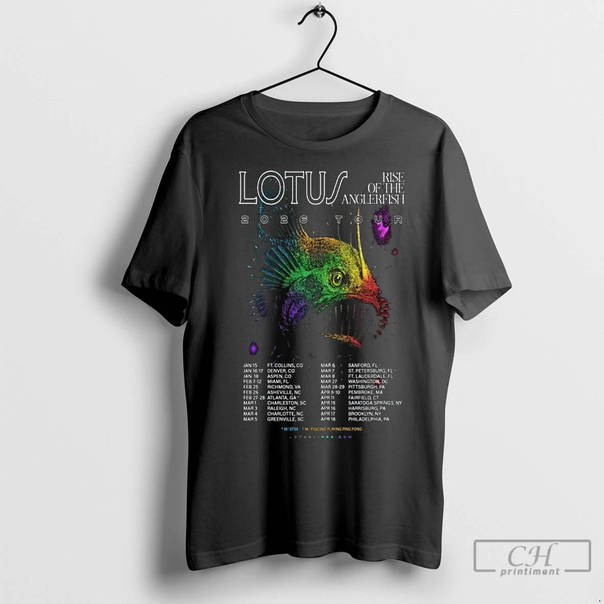 Premium Lotus Rise Of The Anglerfish 2026 Tour Long Sleve