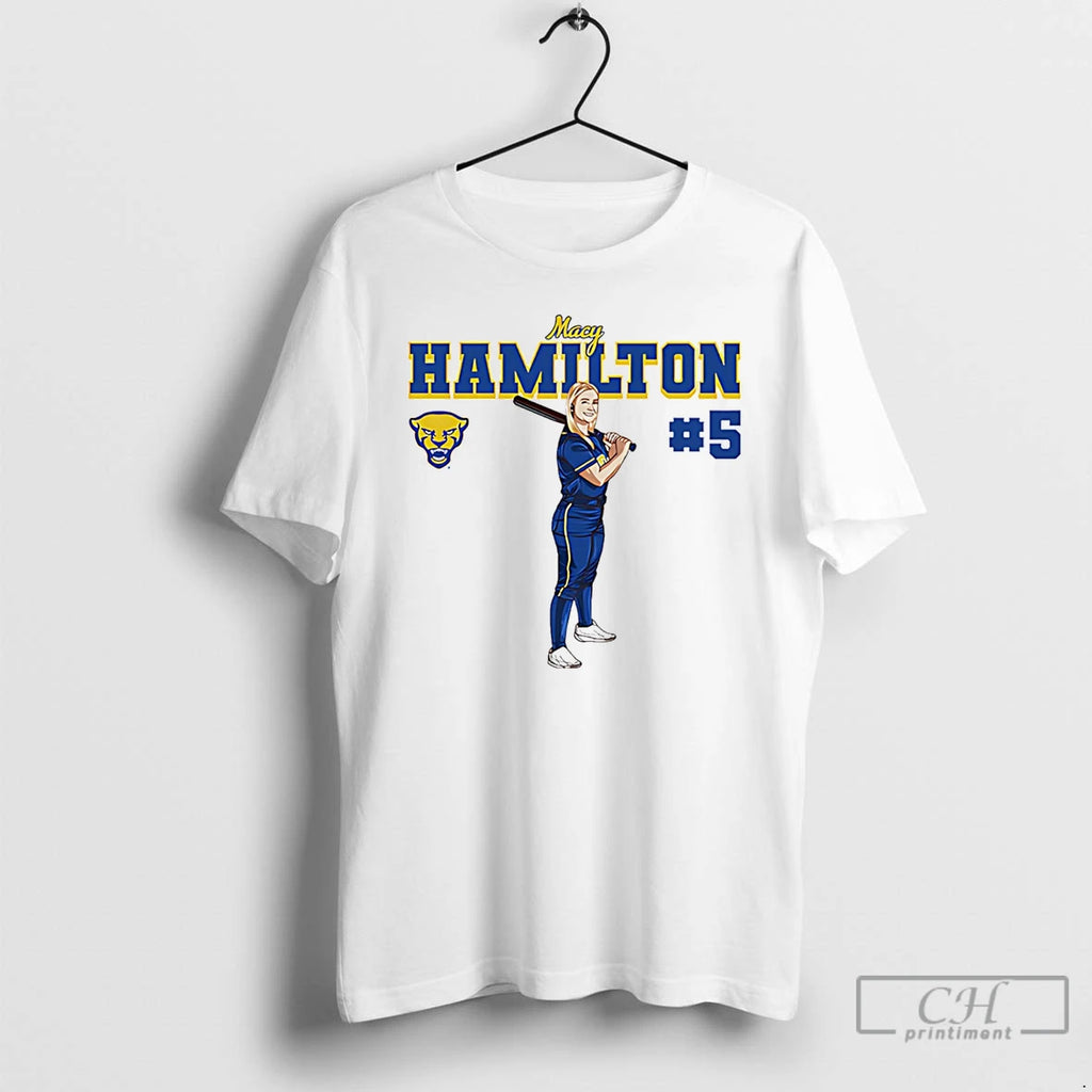 Premium Macy Hamilton Pittsburgh Softball Ncaa Legends Caricature