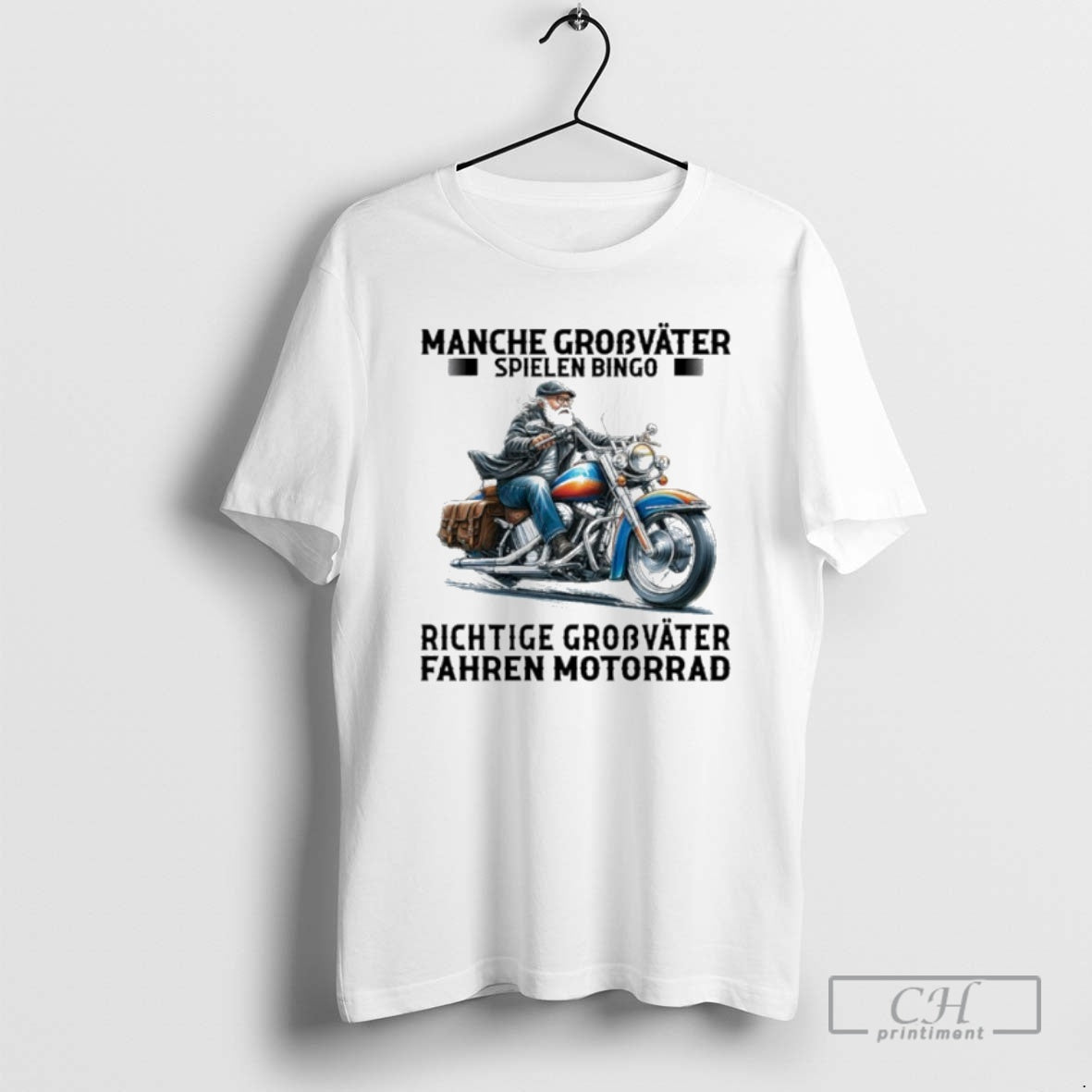 Premium Manche Grosvater Spielen Bingo Richtige Grobvater Fahren Motorrad Shirt Sweater