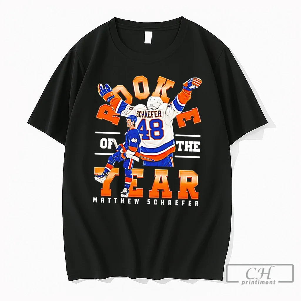 Premium Matthew Schaefer New York Hockey Rooke Of The Year 2026 Roty Tee T Shirts Unisex , , , Long Sleeve Tee