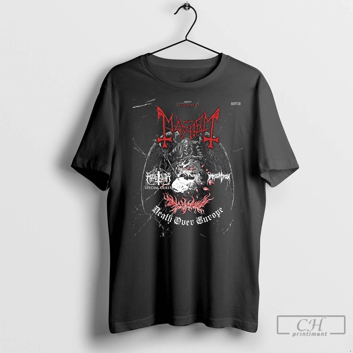 Premium Mayhem Death Engraving 26th February 2026 Long Sleve