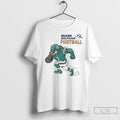 Premium Miami Dolphins Football Aqua Rush Mascot