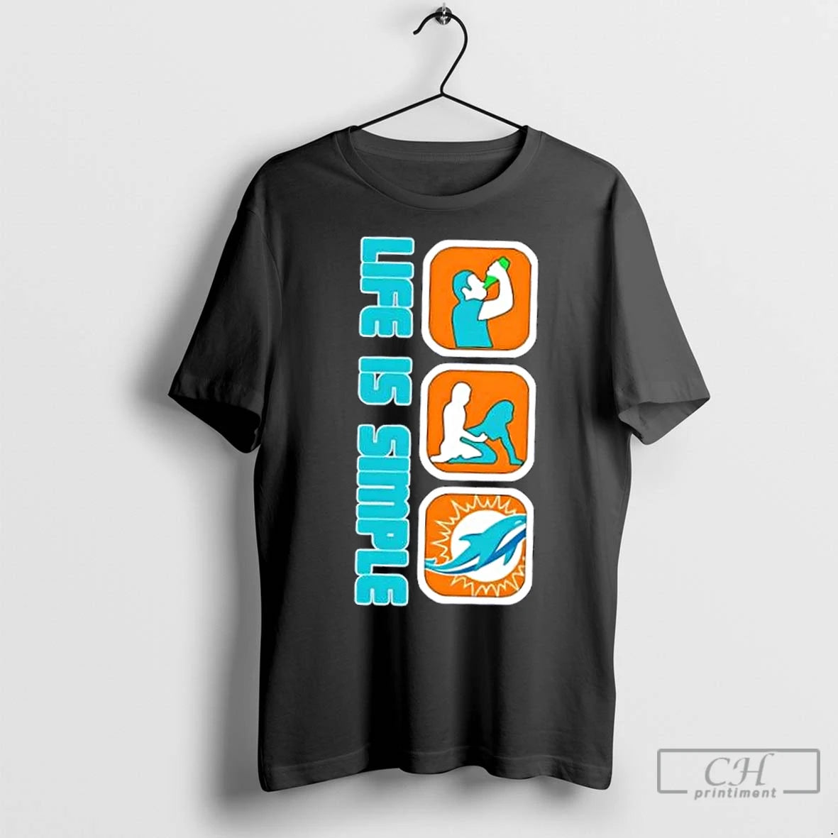 Premium Miami Dolphins Football Life Is Simple