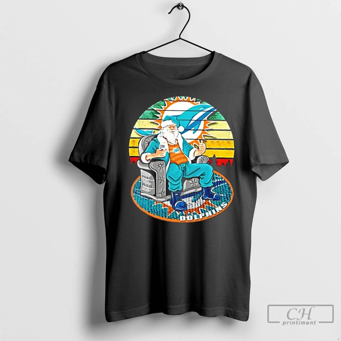 Premium Miami Dolphins X Santa Claus Christmas Vintage