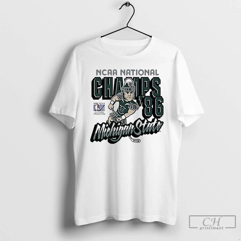Premium Michigan State Spartans 1986 Ncaa Hockey National Champions
